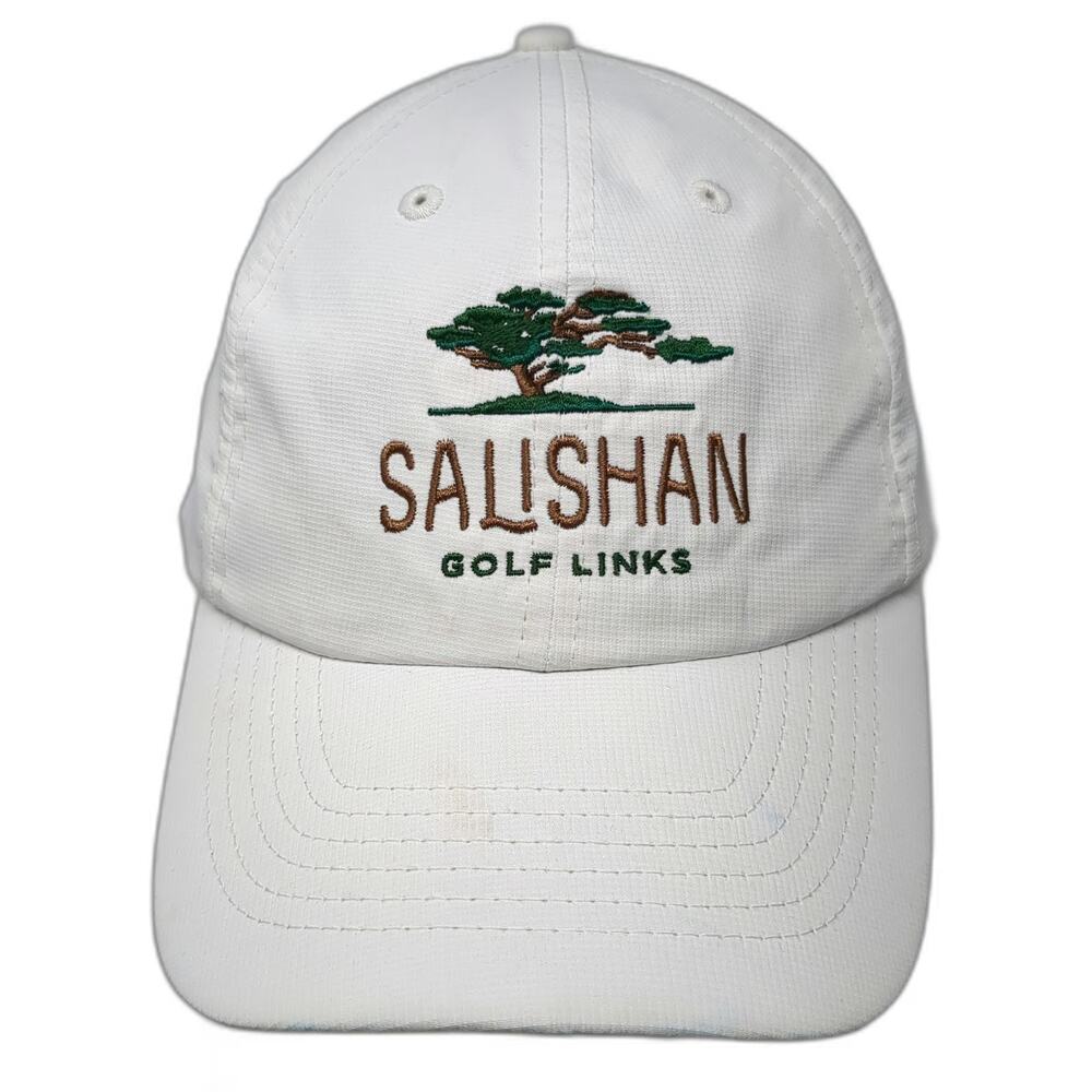 Imperial Baseball Cap White One Size Salishan Golf Links Strapback Hat Golfing